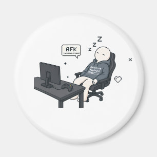 Imán AFK Lejos Del Teclado Chiste De Jugador Meme
