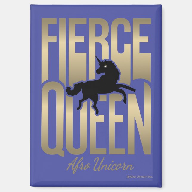 Imán Afo Unicorn Fierce Queen (Anverso)