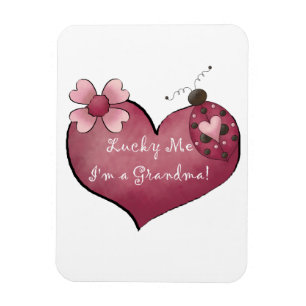 Imán Afortunadamente soy un regalo de la abuela