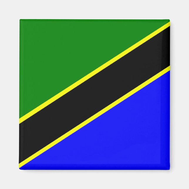Imán África: Bandera de Tanzania (Frente)
