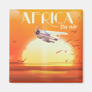 Imán África en Avión