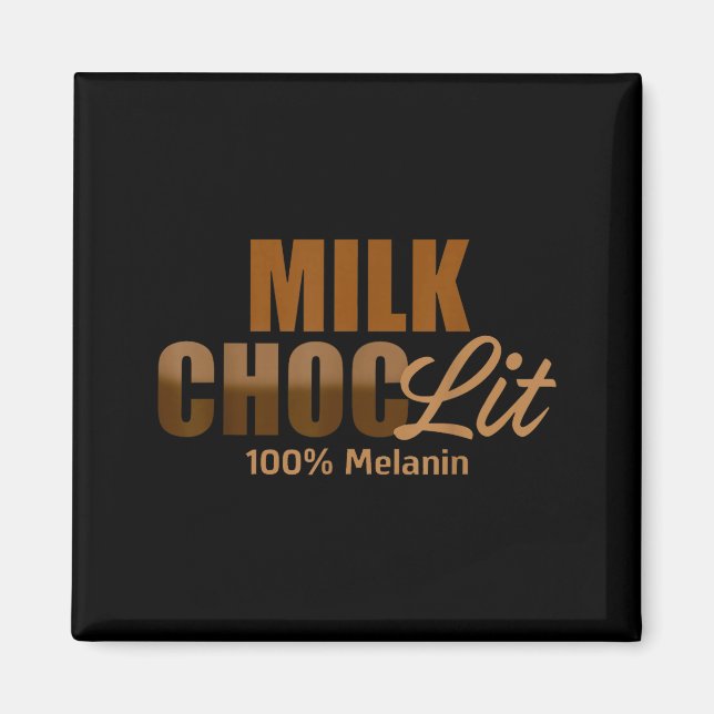 Imán African American Black Afro Women Milk Choc-lit 10 (Frente)