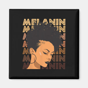 Imán Afro, un Chica fuerte negro, ama a Melanin, afroam
