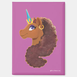 Imán Afro Unicornio   Único