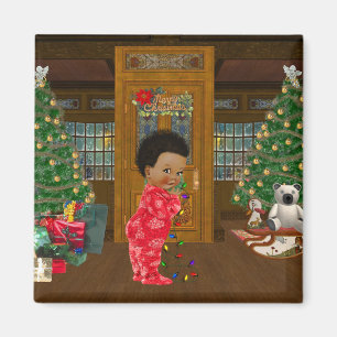 Imán afroamericano del navidad