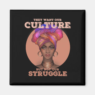 Imán Afroamericano T Para Mujeres Cultura De Historia N