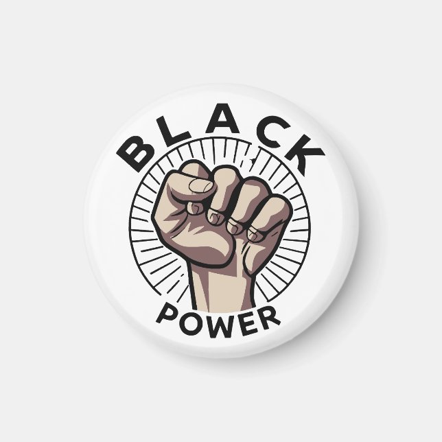 Imán Afrocéntrico de poder negro (Frente)
