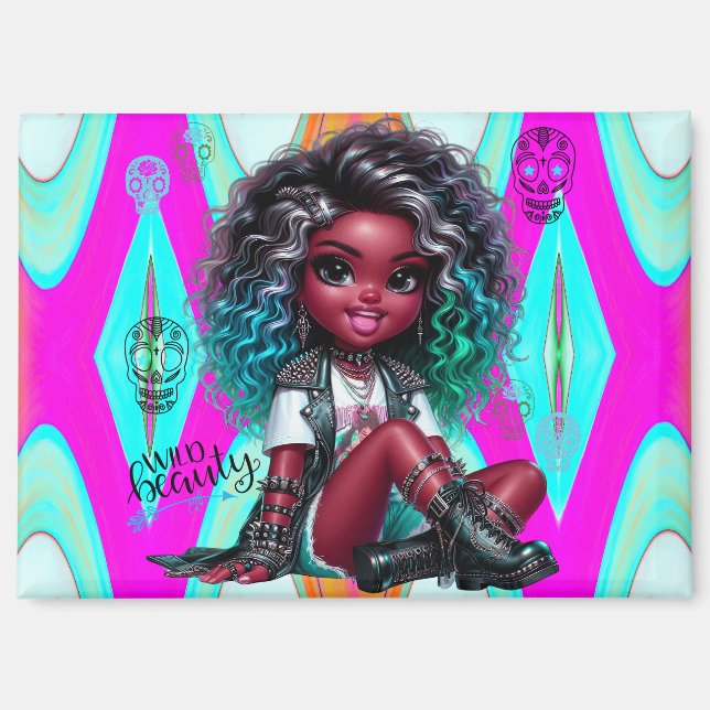 Imán Afropunk Wild Beauty Magnet (Anverso)