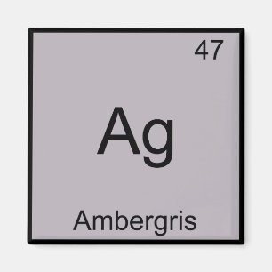 Imán Ag - Ambergris Funny Chemistry Element Symbol Tee