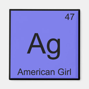 Imán Ag - Tee De Símbolo De Elemento De Química Chica E