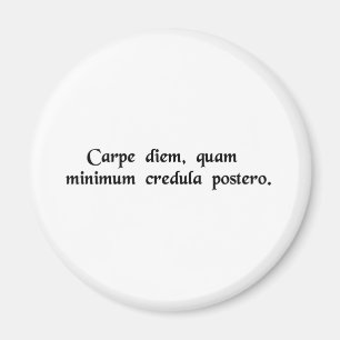 Imán Agarre el día, confianza lo menos posible ......