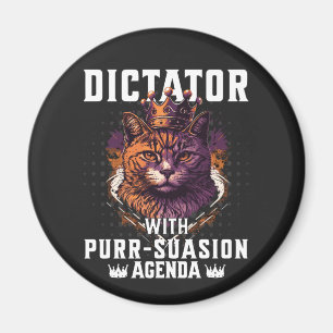 Imán Agenda de la persuasión Gracioso Bossy Cat