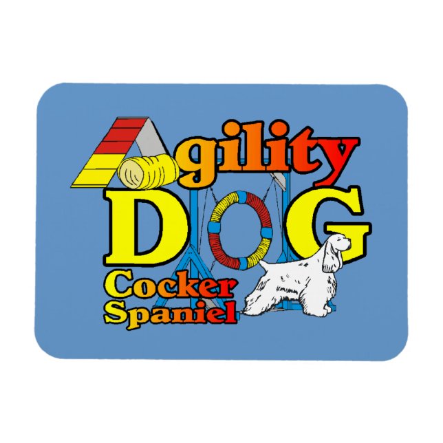 Imán Agilidad de Cocker Spaniel (Horizontal)