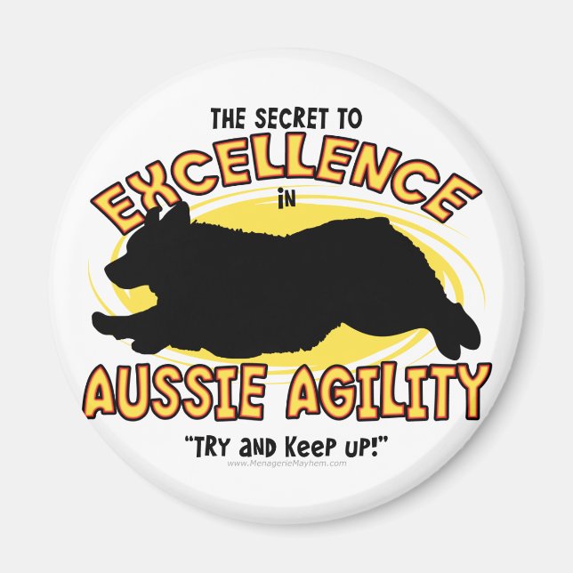 Imán Agility Australian Shepherd Secret Magnet (Frente)