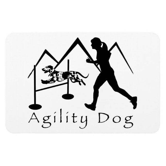 Imán Agility Dog Magnet- Catahoula (Horizontal)