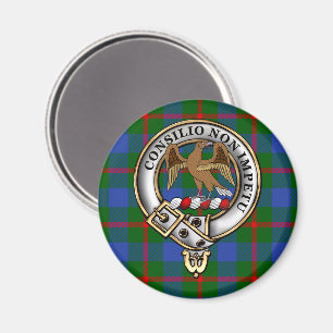 Imán Agnew Clan Badge & Tartan Magnets