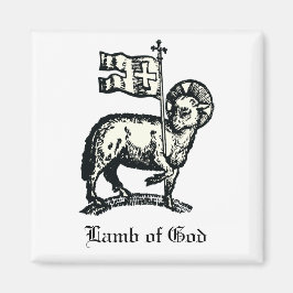 Imán Agnus Dei El Cordero Pascual de Dios Arte Refinado