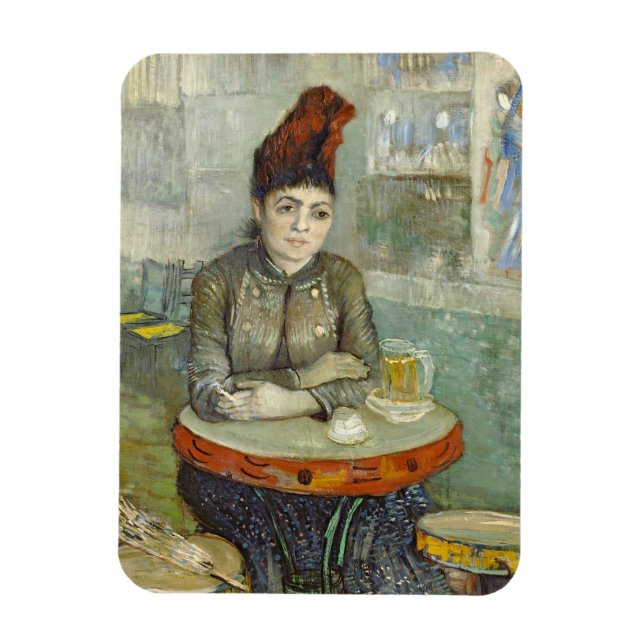 Imán Agostina Segatori en Cafe du Tambourin de Van Gogh (Vertical)