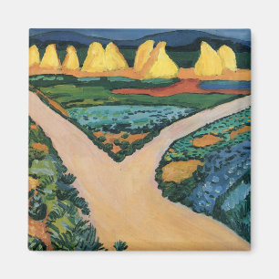 Imán Agosto Pintura de Macke, Campos vegetales