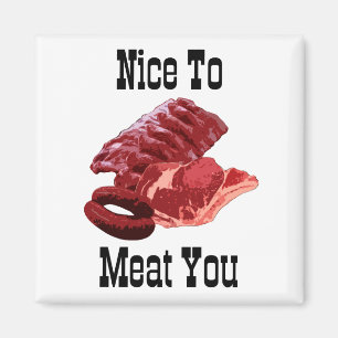 Imán "AGRADABLE A LA CARNE USTED!"  Diseños insanos de