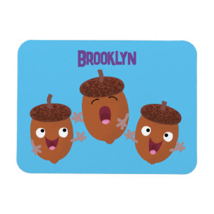 Imán Agradables bellotas cantando personalizado para lo