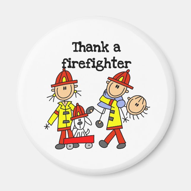Imán Agradece a un Bombero (Frente)