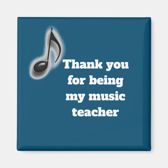 Imán Agradecimiento a mi profesor de música (Frente)