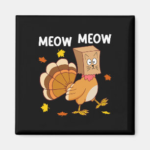 Imán Agradecimiento a un gato de Turquía Meow Funny Hom