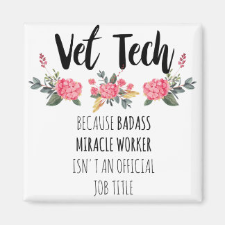 Imán Agradecimiento De Vet Tech Gracias Regalo