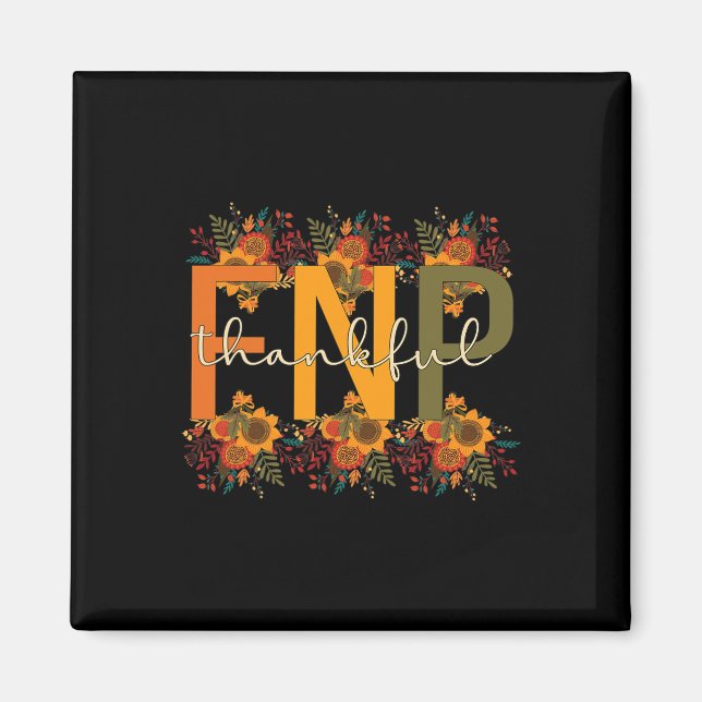 Imán Agradecimiento FNP Acción de Gracias, enfermera fa (Frente)