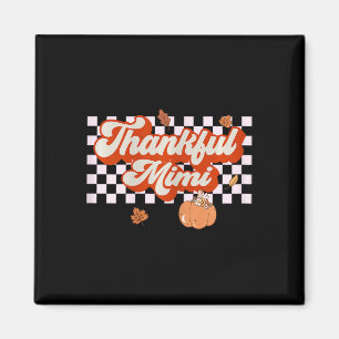 Imán Agradecimiento Mimi Retro Día de Acción de Gracias