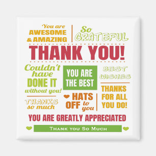 Imán Agradecimiento personalizado