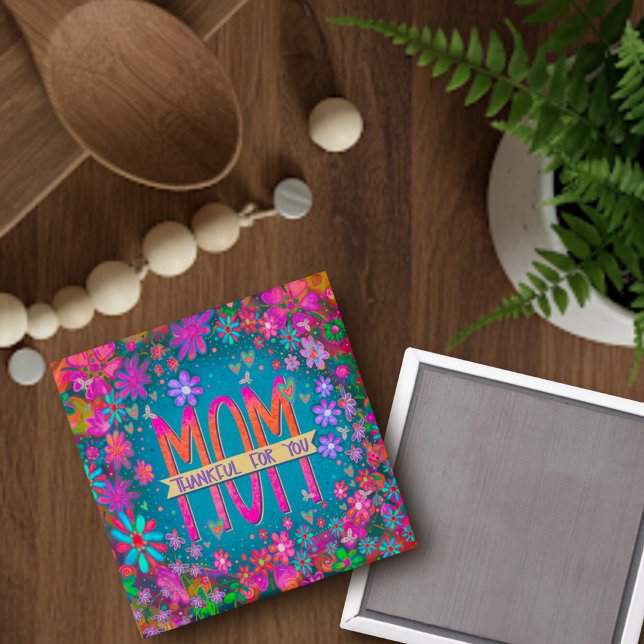 Imán Agradecimiento por mamá Floral Inespirivitalidad B (Subido por el creador)