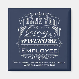 Imán Agradecimientos de Personalizado de empleados