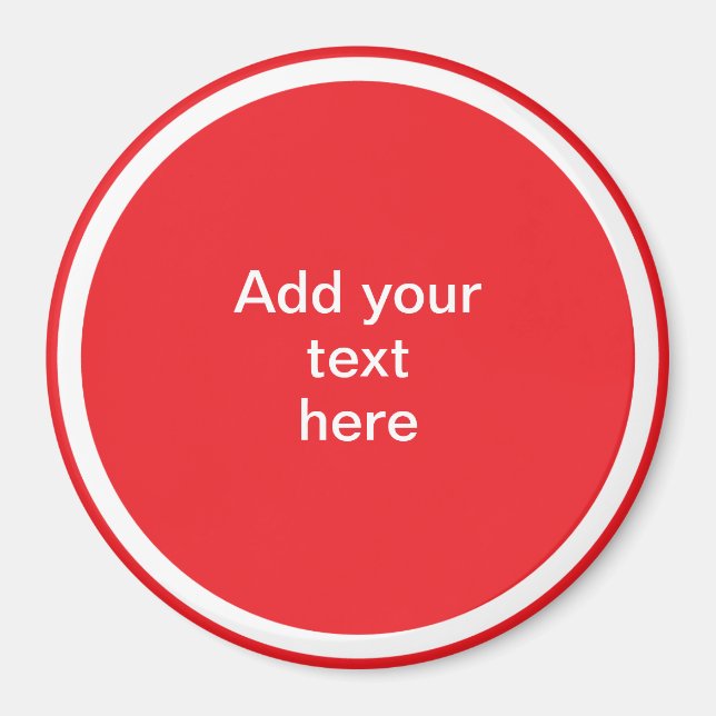 Imán Agrega tu texto aquí - PLANTILLA (Frente)