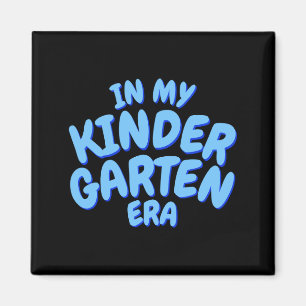 Imán Agregar palabra en mi camiseta azul de la era de j