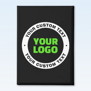 Imán Agregue su propio logotipo comercial o diseño carg