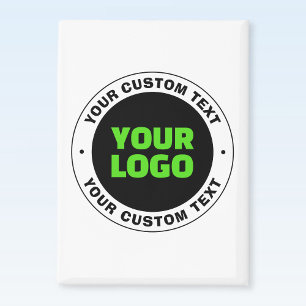 Imán Agregue su propio logotipo comercial o diseño carg
