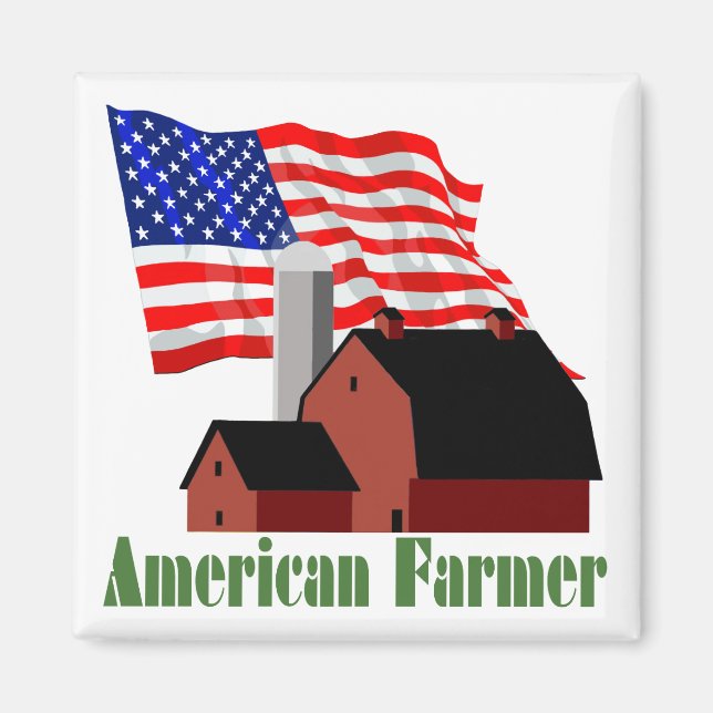 Imán Agricultor americano (Frente)