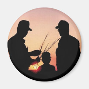 Imán Agricultores y atardecer