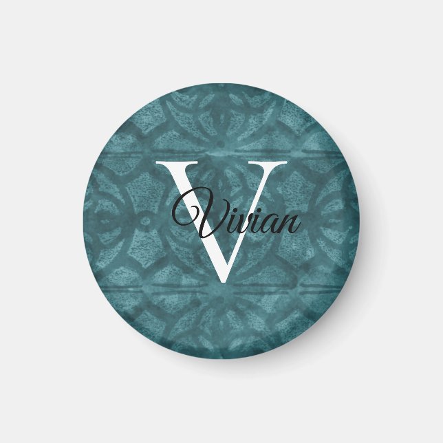 Imán Agua azul del mar (Frente)