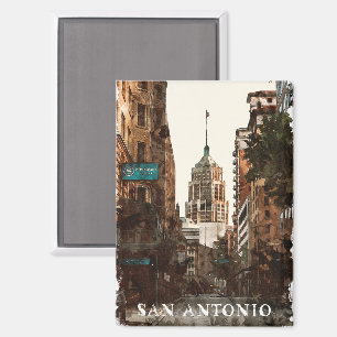 Imán Agua de viaje de la ciudad de San Antonio Texas