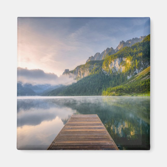 Imán Agua | Lago alpino de Azure, Austria (Frente)