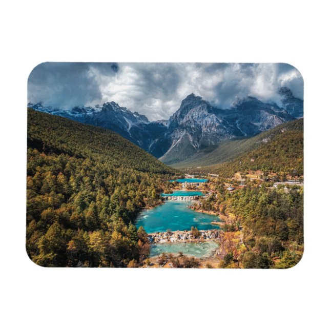 Imán Agua | Lago Blue Moon, China (Horizontal)