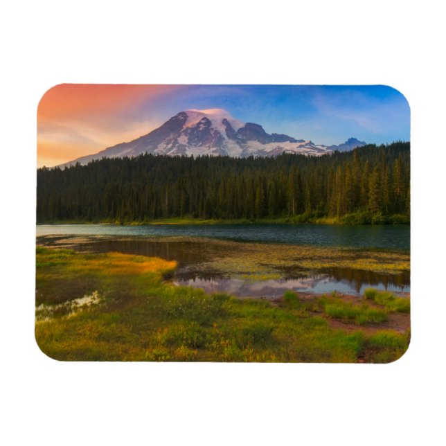 Imán Agua | Parque nacional del monte Rainier, Washingt (Horizontal)