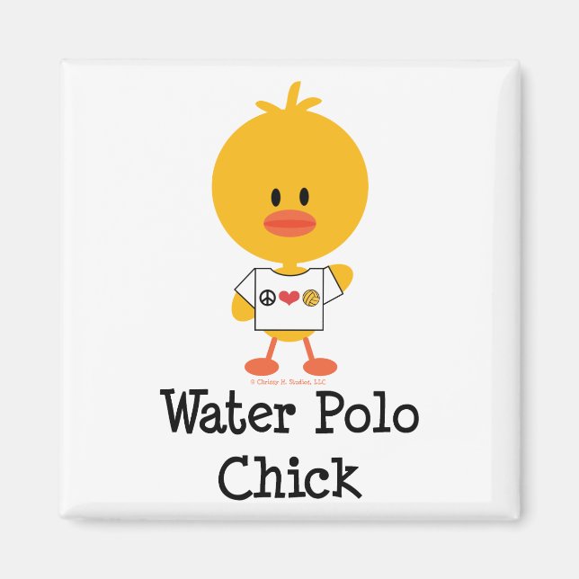 Imán Agua Polo Chick Magnet (Frente)