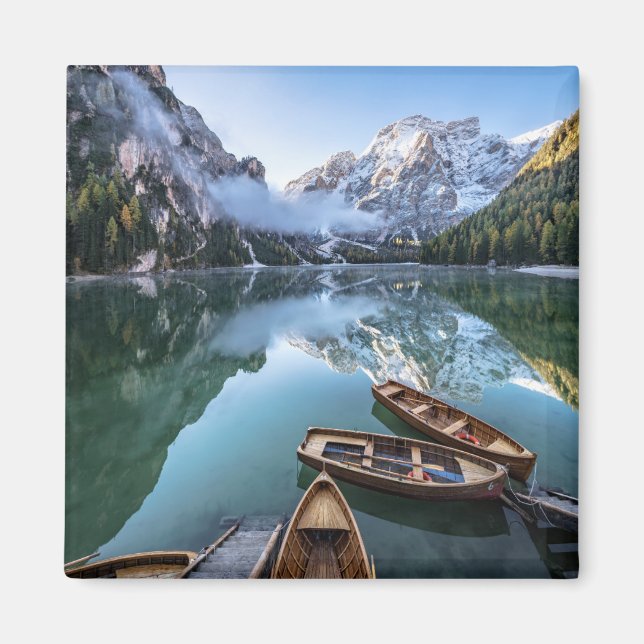 Imán Agua | Pragser Wildsee Dolomitas Italia (Frente)