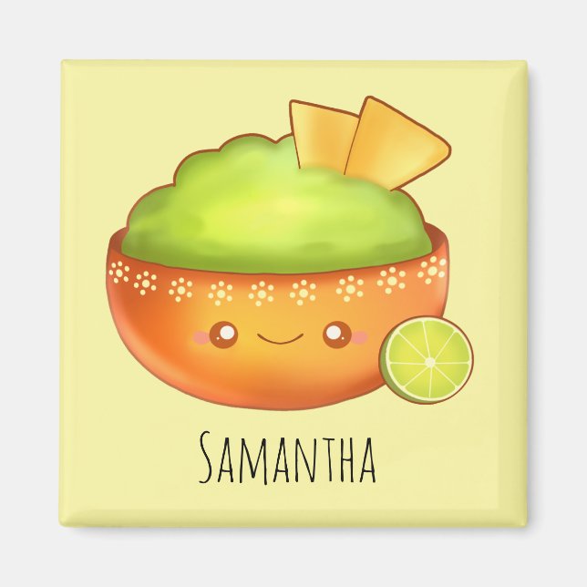 Imán Aguacamole Y Chips De Tortilla (Frente)