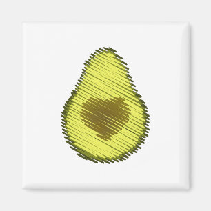 Imán Aguacate Love Scribble