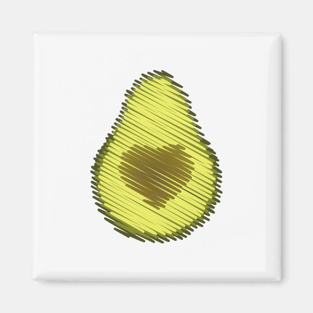 Imán Aguacate Love Scribble (Frente)